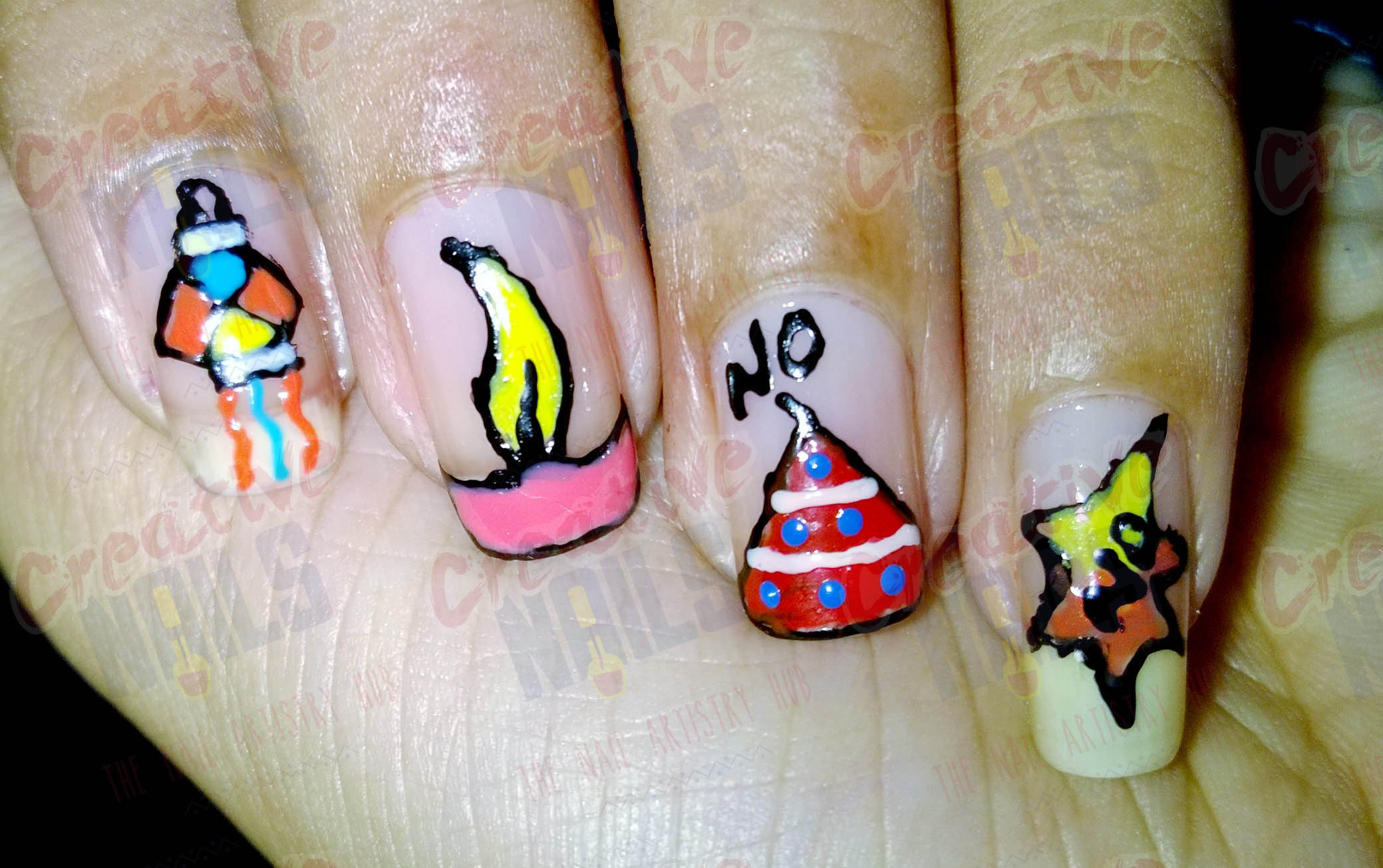 DIWALI NAIL ART