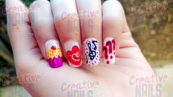 India's Raw Star Nail Design