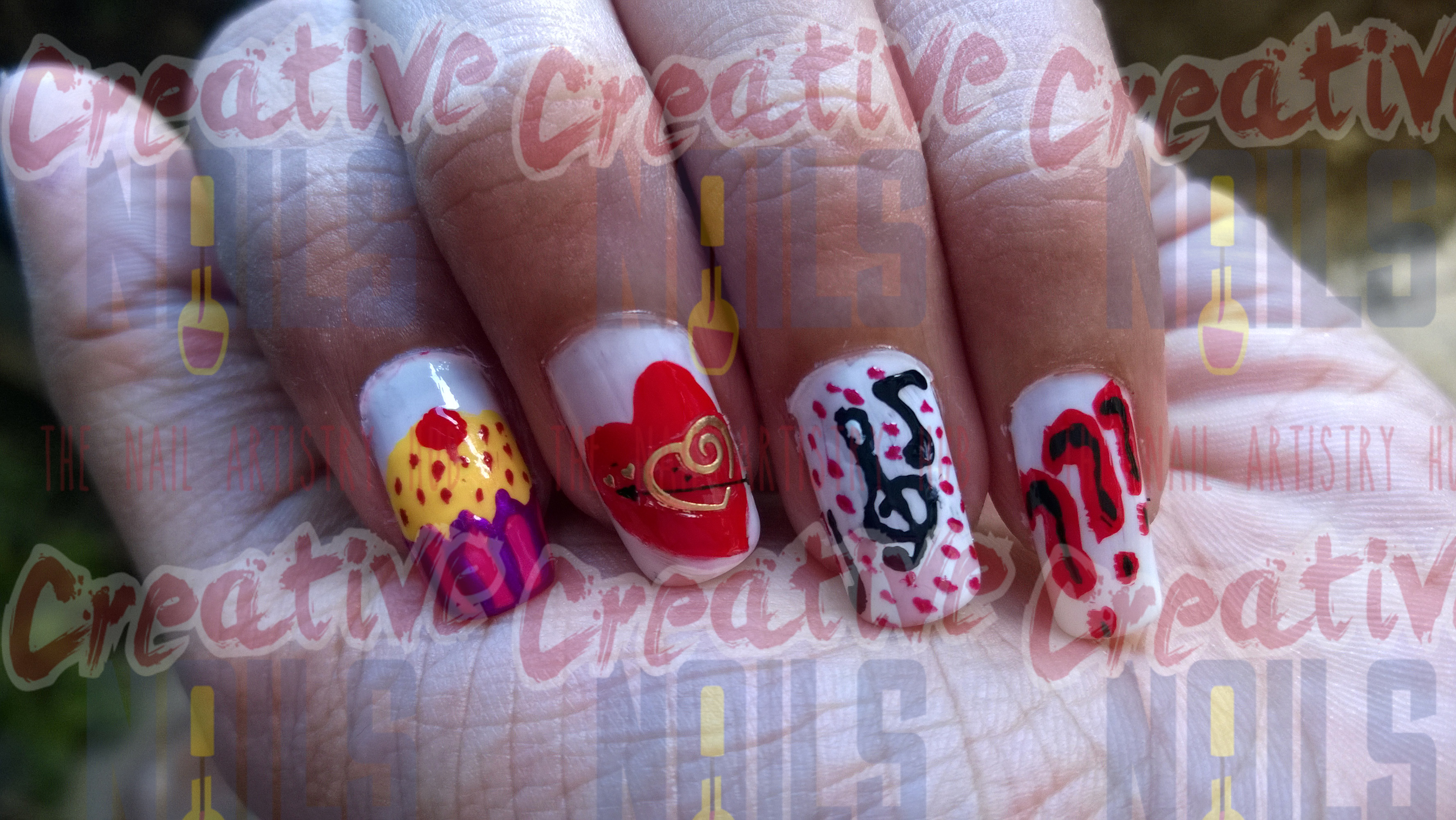 India's Raw Star Nail Design