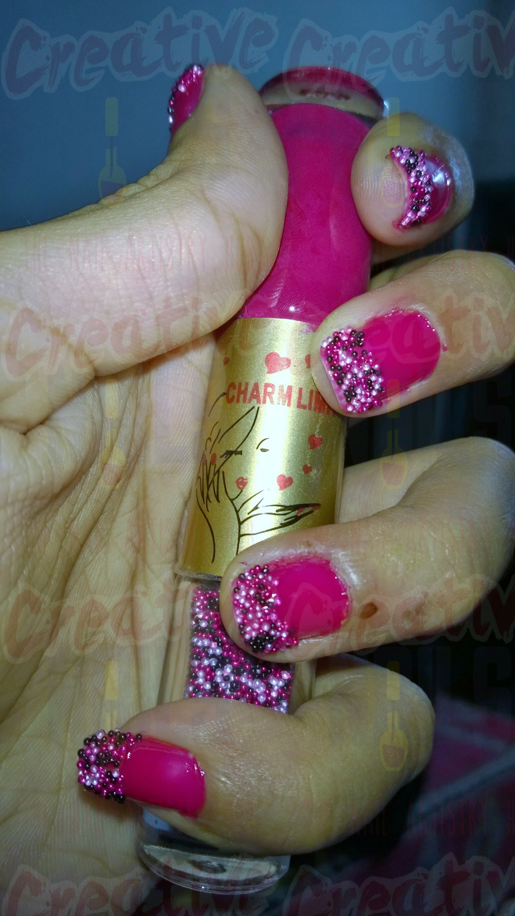 Beads nail Art