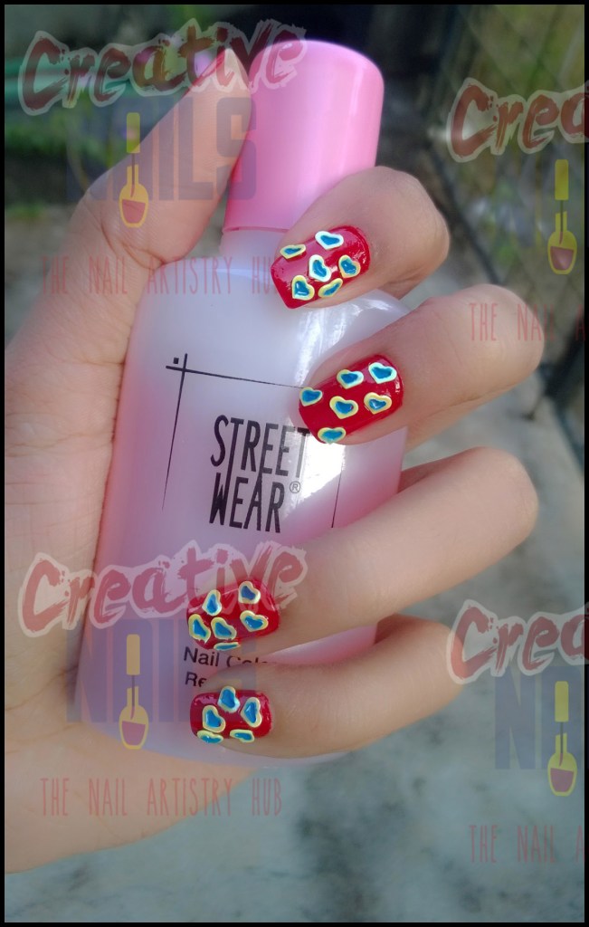 Cute Hearts Nail Design