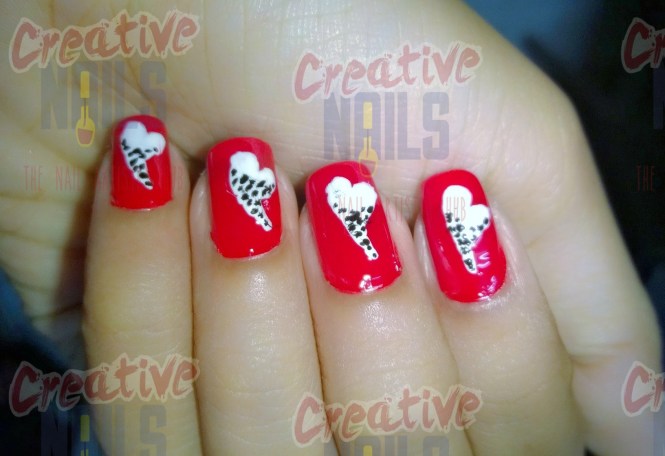 Happy propose day nail art