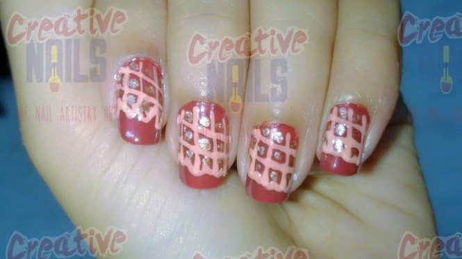 Happy chocolate day nail design