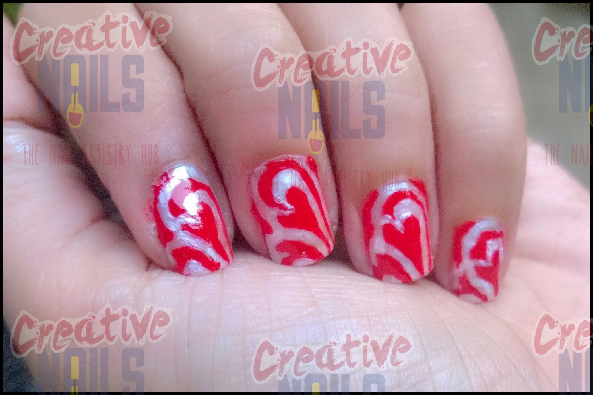 Valentine day special nail art