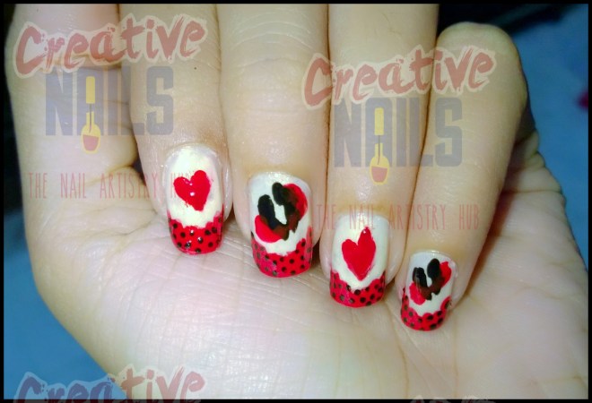 Hug Day Nail Art