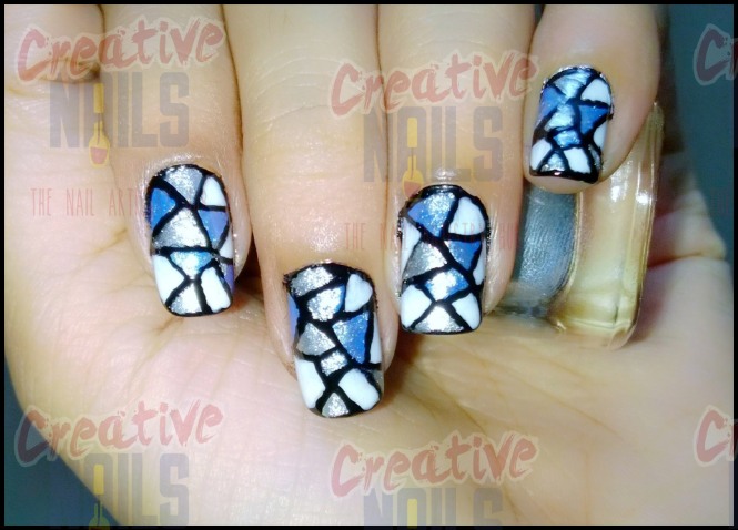 Stained Glass Nail Design
