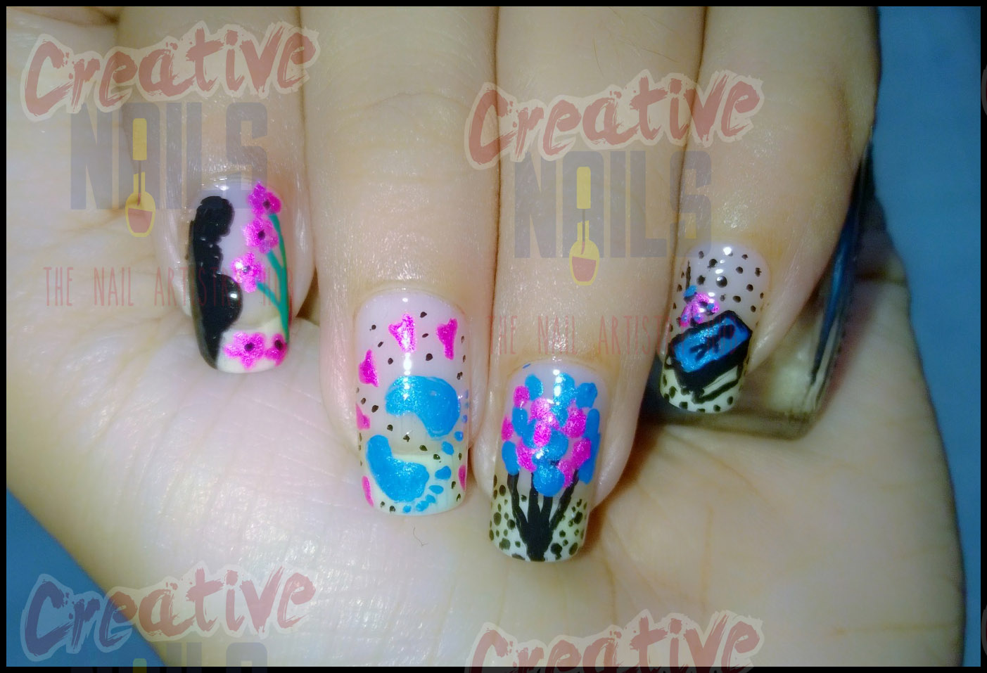 Baby Shower Nail Art