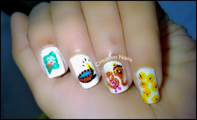Ganesh Chaturthi Nail Design