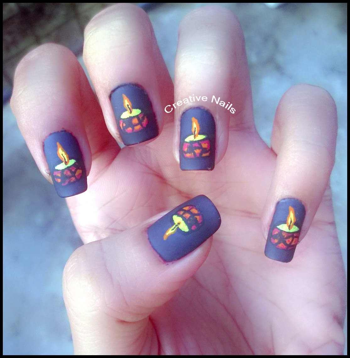 Diwali Nail Art