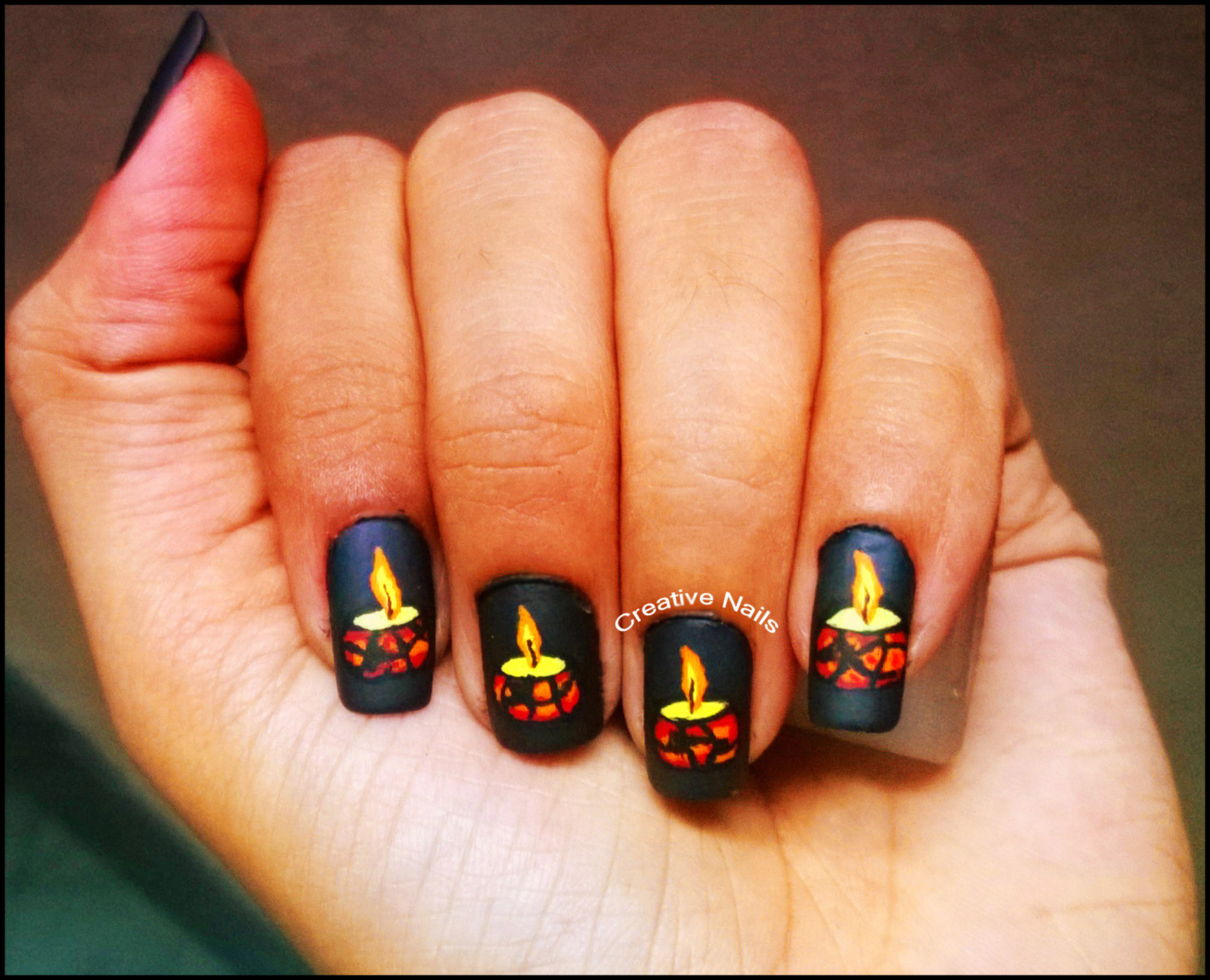 Diwali Nail Art