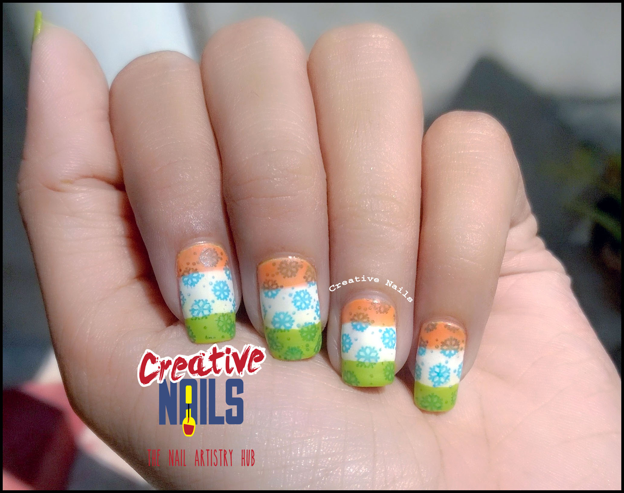 Republic Day 2016 Nail Art
