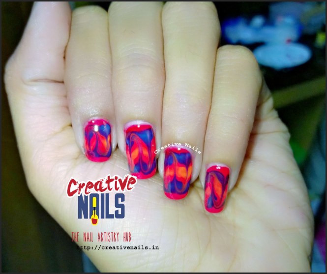 Drag Marble Nail Design!