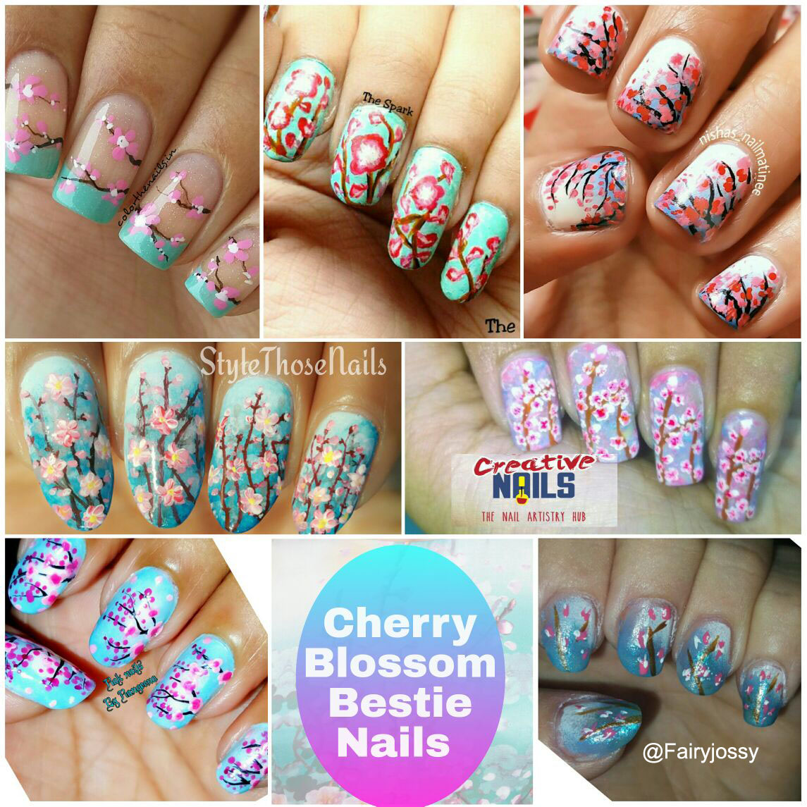 Cherry Blossom Bestie Nails