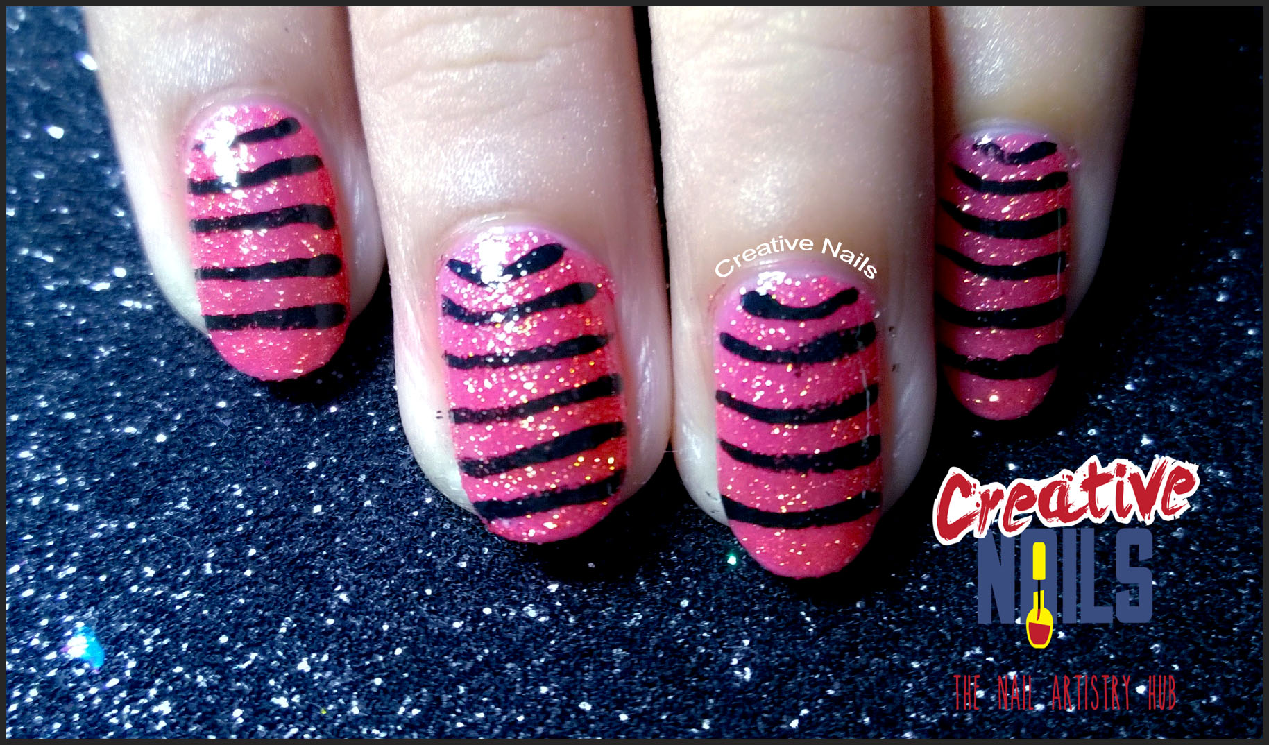 Stripes Nail Art
