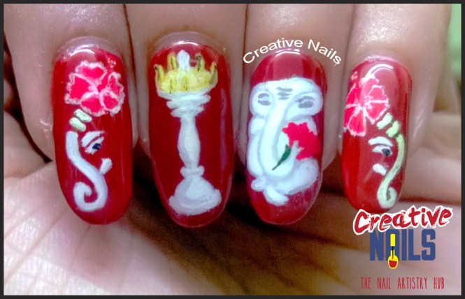 Ganesh Chaturthi 2016 Nail Art!