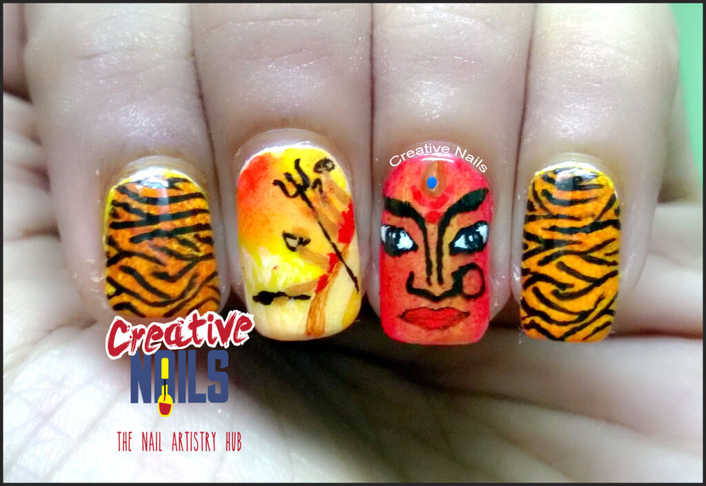 Navratri Nail Art