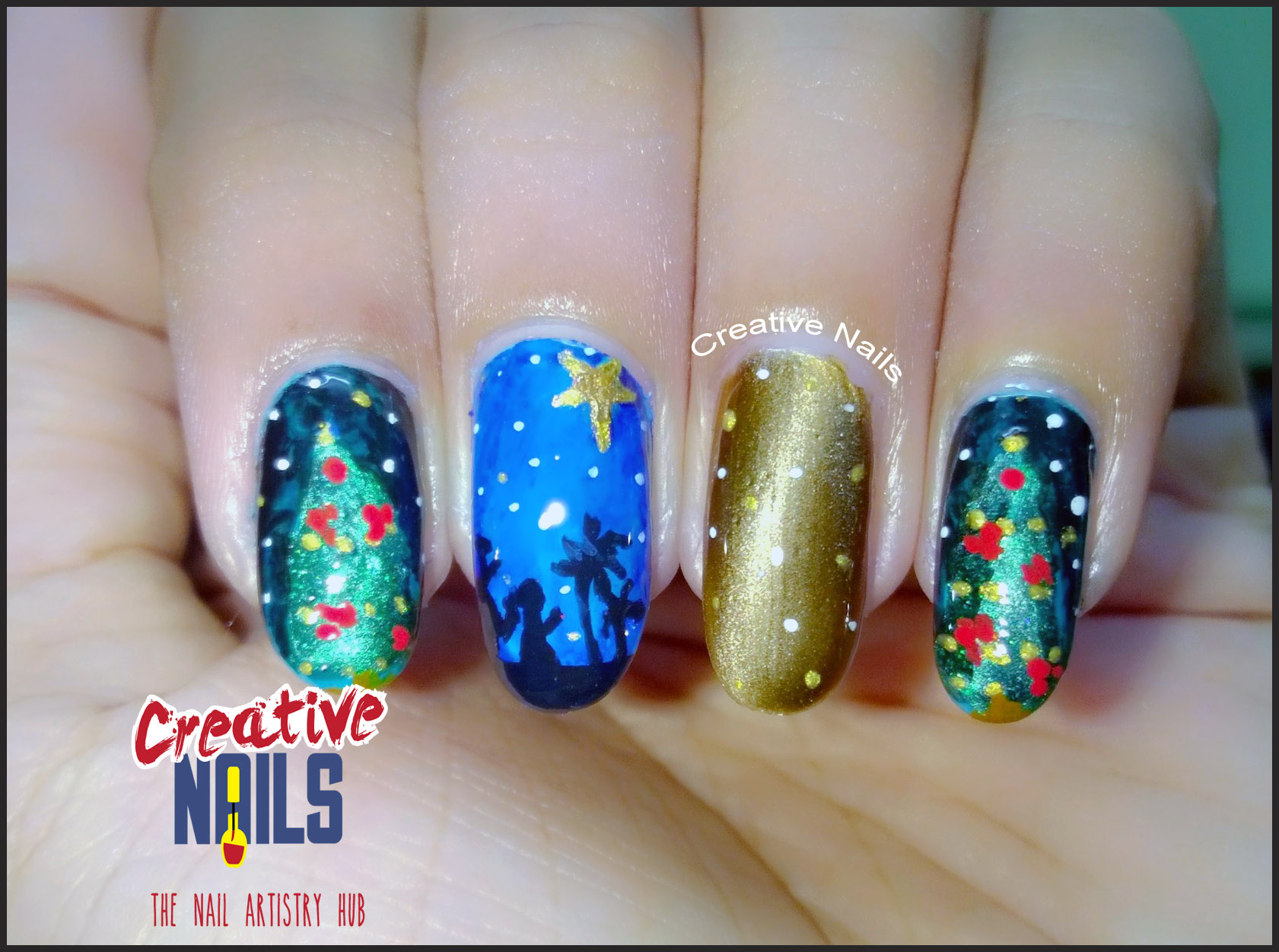 Christmas 2016 Nail Art