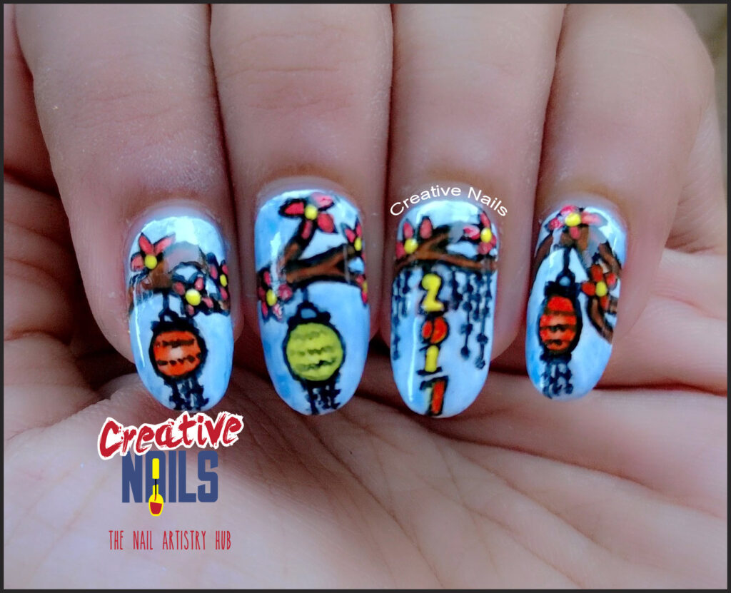 New Year 2017 Nail Art