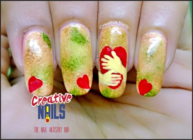 Hug Day 2017 Nail Art