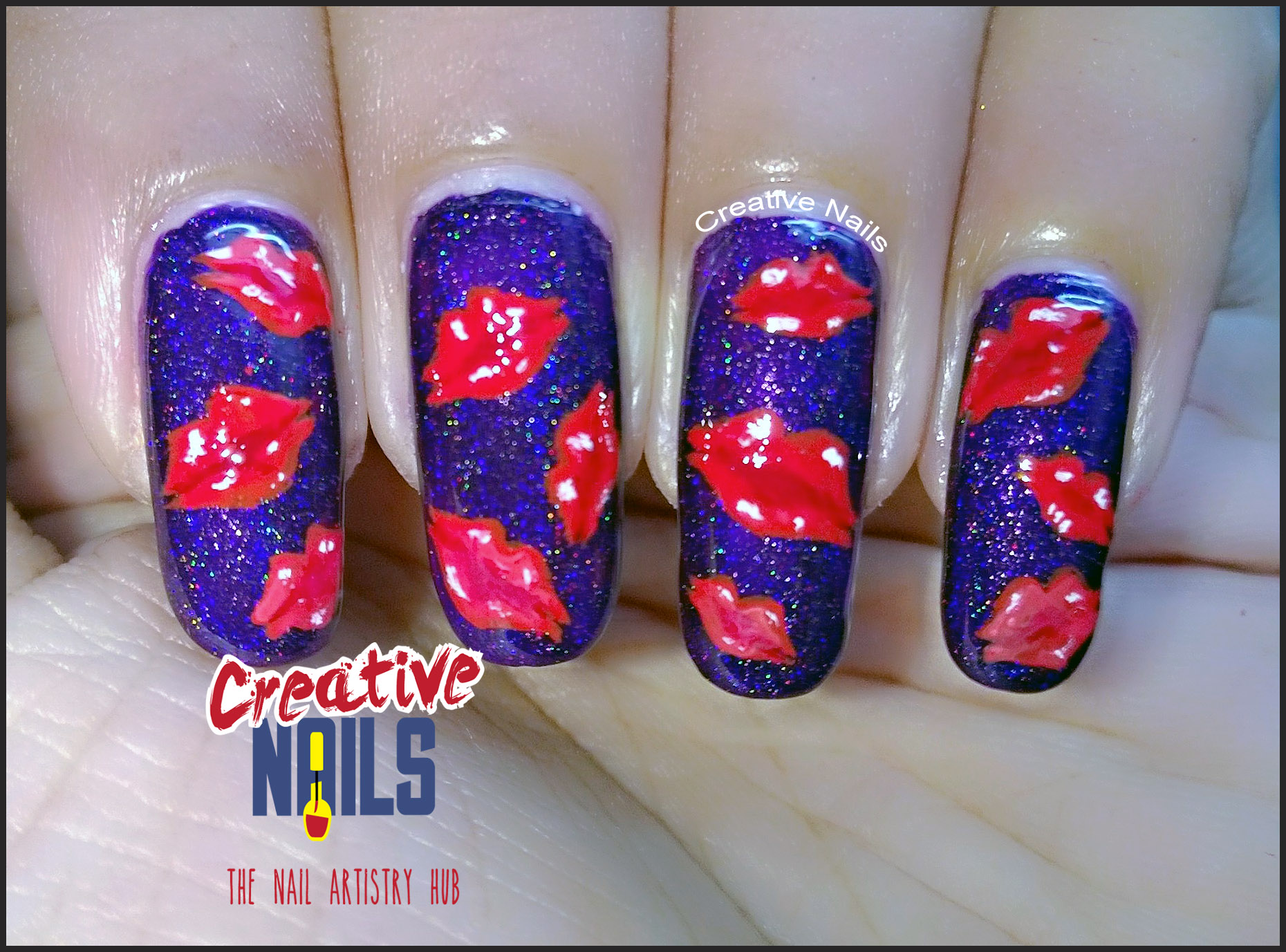 Kiss Day 2017 Nail Art