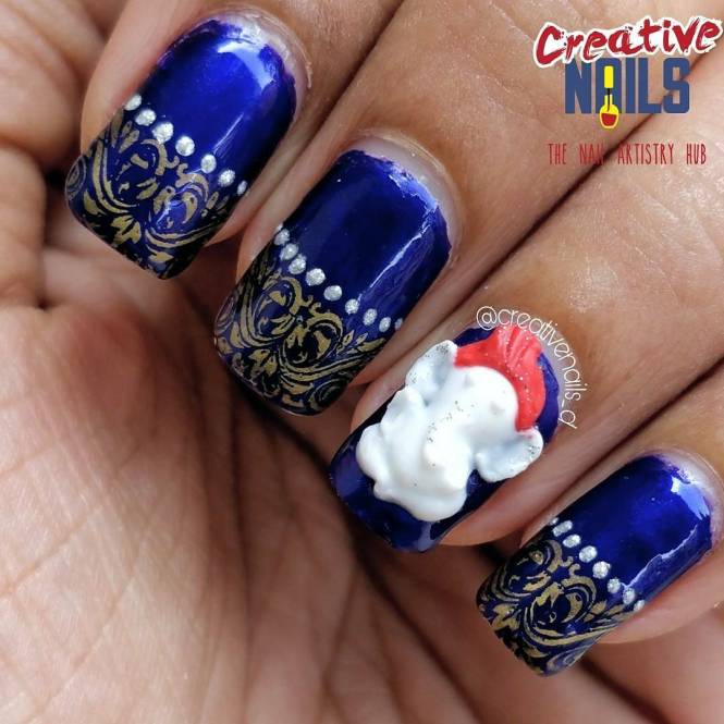 Ganesh Chaturthi 2017 Nail Art - Jai Deva Jai Deva