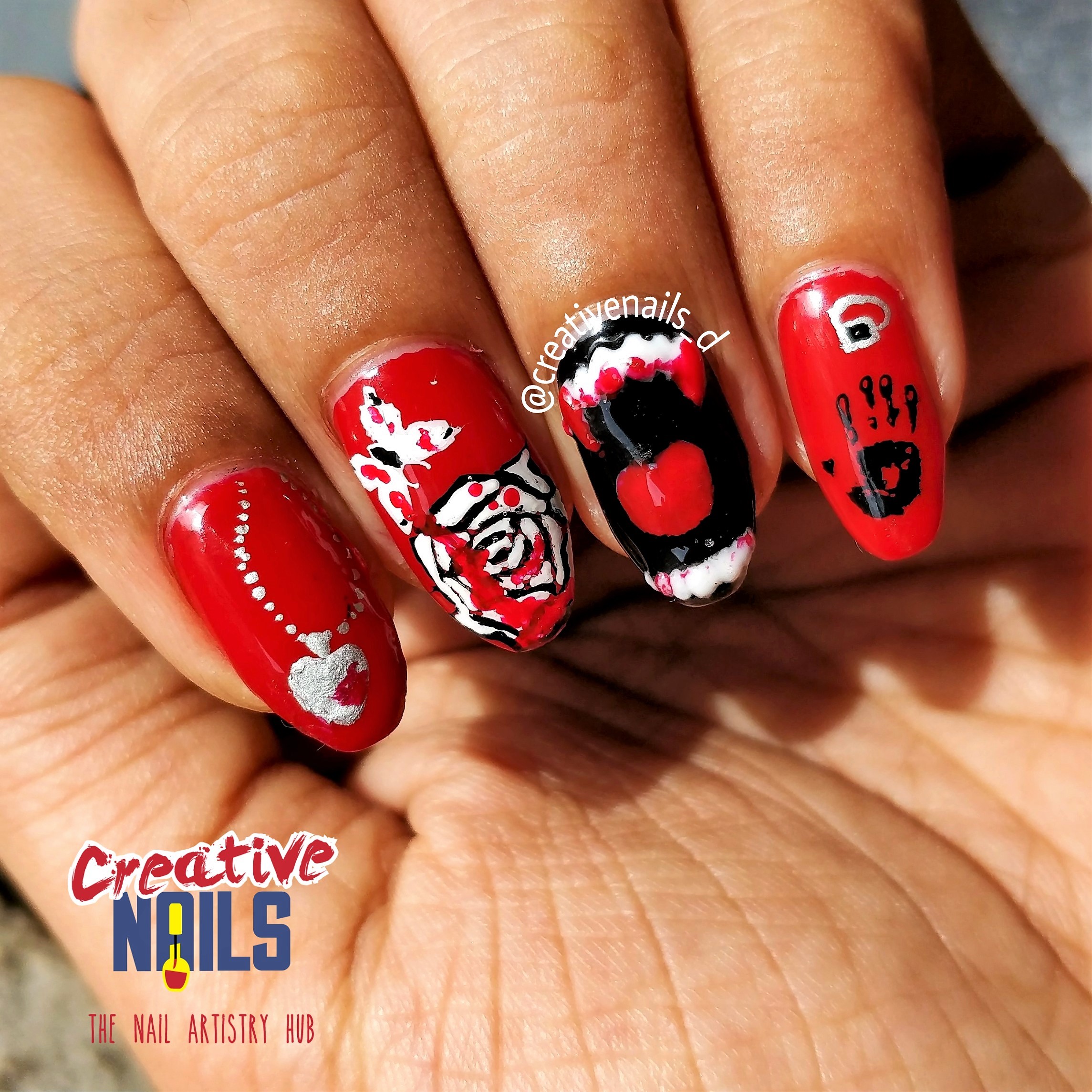 Vampire Diaries Inspired Nail Art for Halloween 2017!