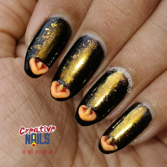Happy Diwali 2017 Nail Art With 3D Diyas Happy Diwali 2017 Nail Art With 3D Diyas