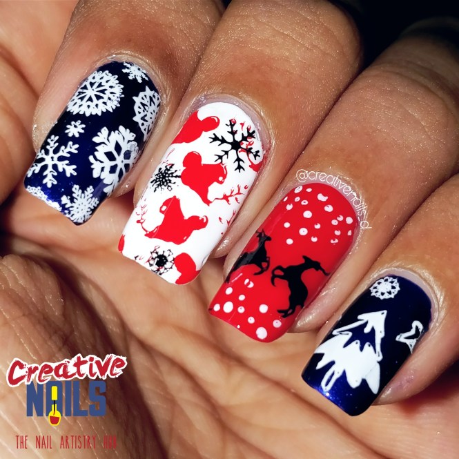 Merry Christmas 2017 Nail Art