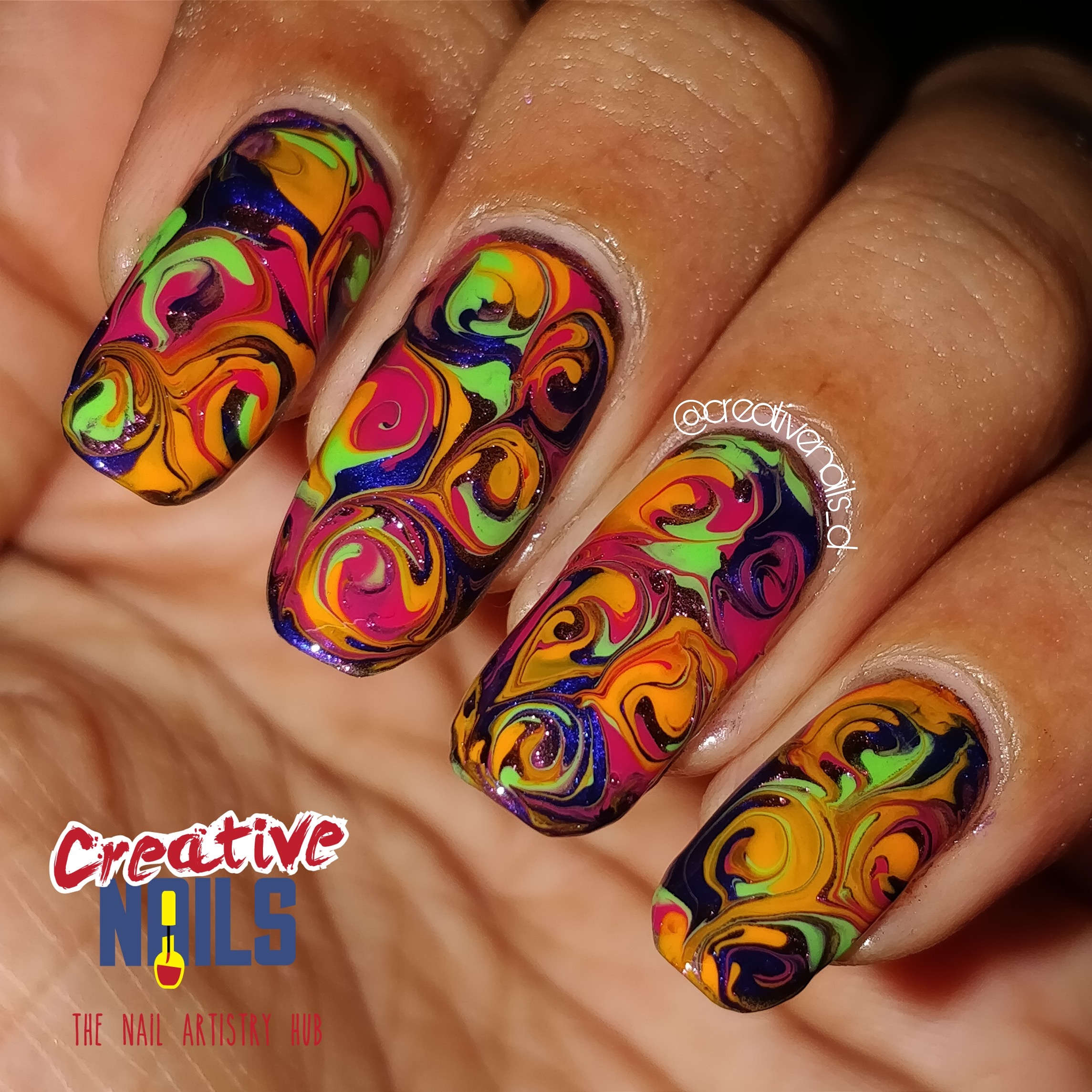 Happy Holi 2018 Nail Art