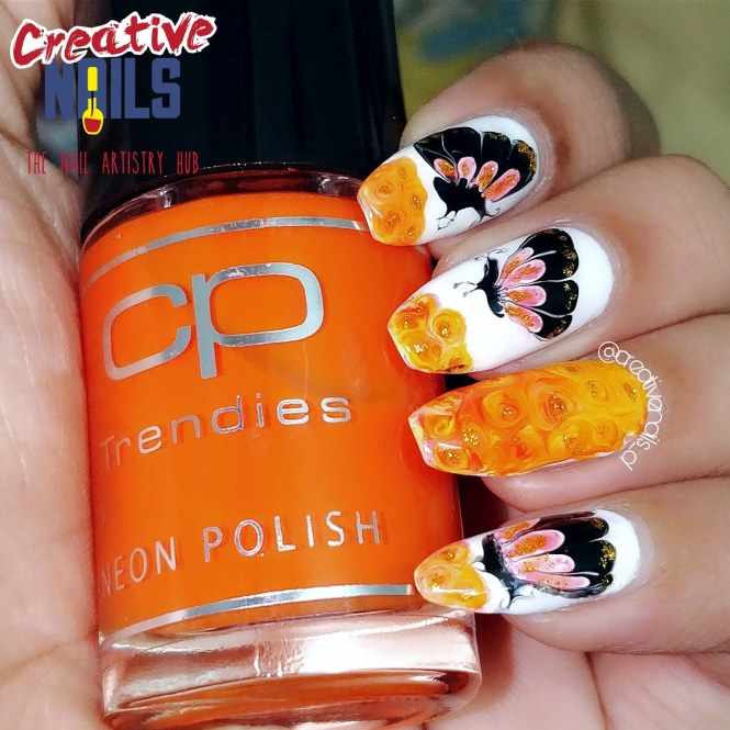 Dragmarble Butterfly Nail Art
