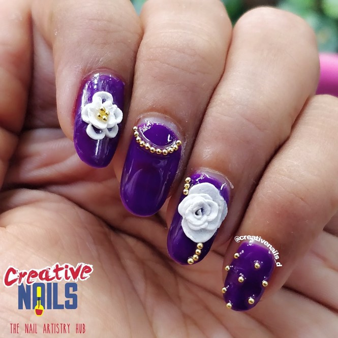 Acrylic Powder 3D Rose Nail Art!