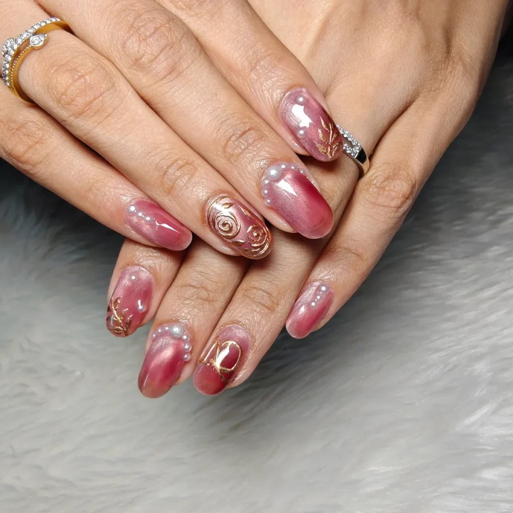Soft nude ombre nail extensions for brides by Creative Nails, Vile Parle East Mumbai